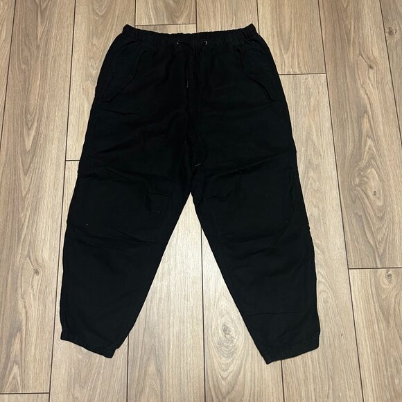 Gap Women's Black Linen Utility Joggers - Picture 1 of 2